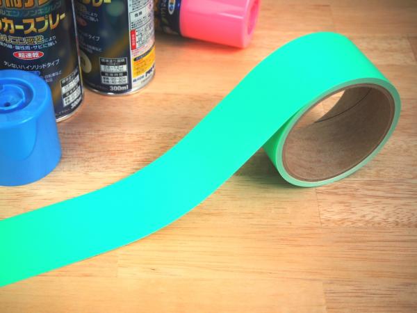 ねんちゃくテープ屋 / 耐熱PVCマスキングテープ(剥離紙付き) 緑色 ...